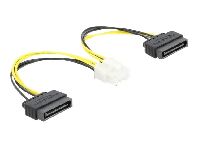 DELOCK Stromkabel 2 x SATA 15Pin Stecker