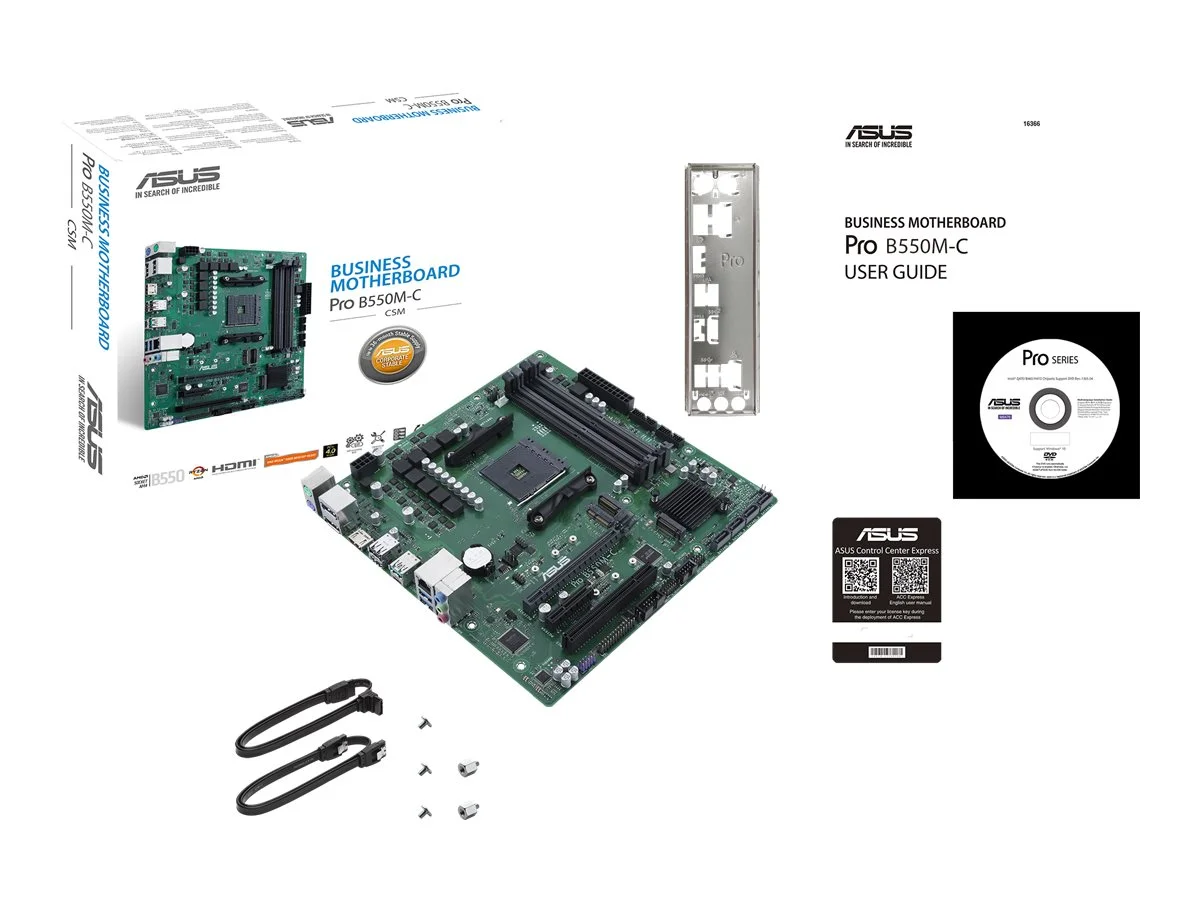ASUS PRO B550M-C/CSM AMD B550 Socket AM4