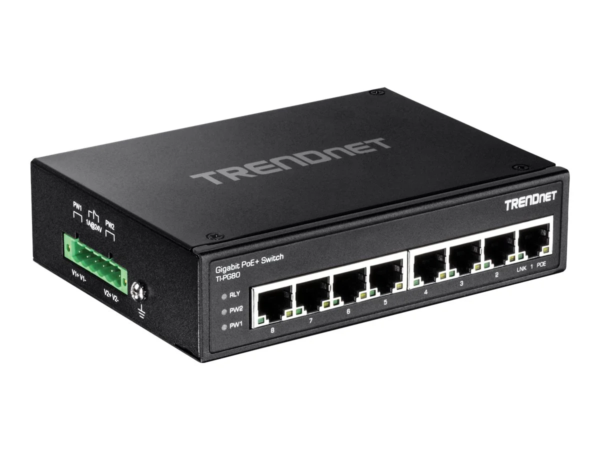 TRENDNET TI-PG80 8-Port Gehärteter Sw