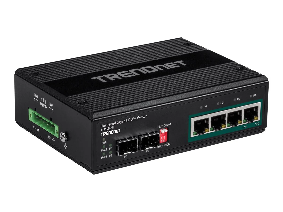 TRENDNET TI-PG62B 6port Switch PoE+