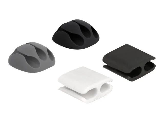 DELOCK Kabelhalter und Kabelclip 4 Stück