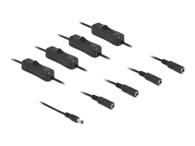 DELOCK Kabel DC 5,5x2,1mm zu 4xDC