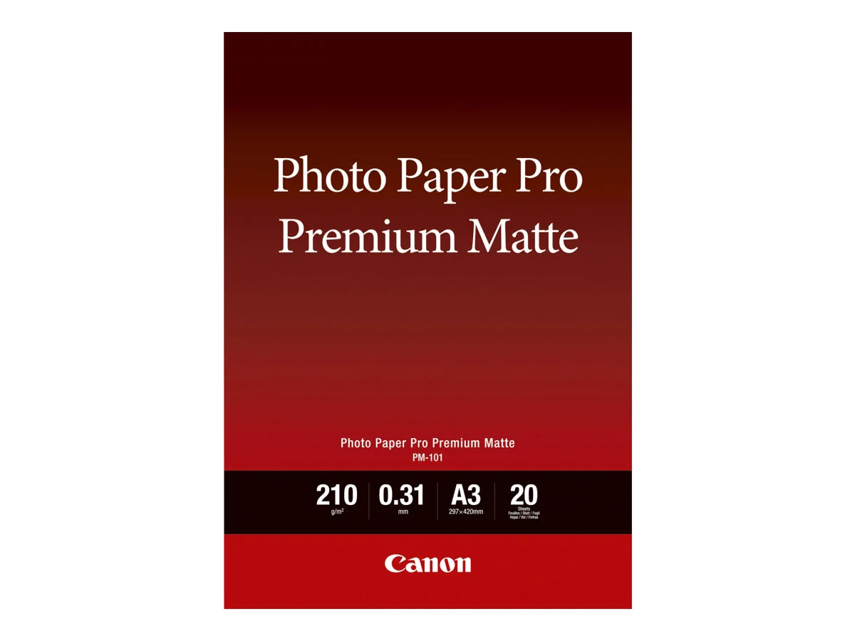 CANON Photo Paper Premium Matte A3 20 Bl