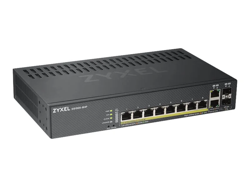 ZYXEL GS1920-8HPv2 10 Port SM Switch