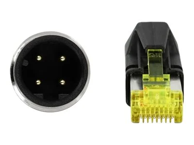 DELOCK M12 4Pin D-kodiert zu RJ45 TPU 2m