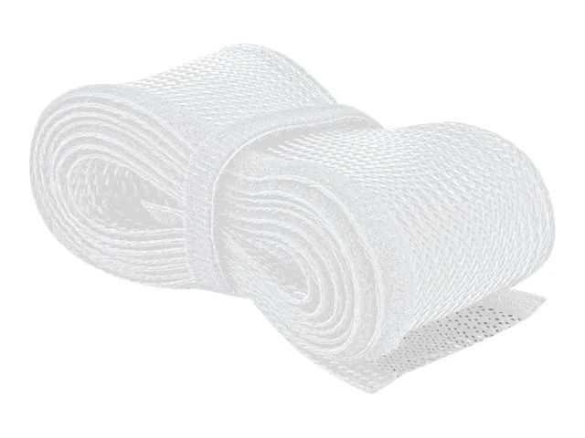 DELOCK Geflechtschlauch 2m x 19mm weiss