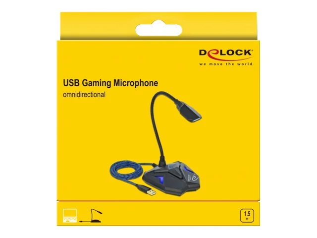 DELOCK Desktop USB Gaming Mikrofon