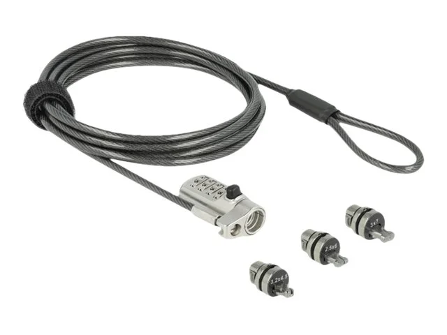 NAVILOCK Notebook Sicherungskabel mit 3