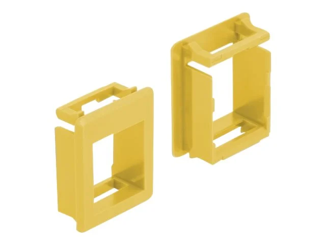 DELOCK Keystone Halterung Gehäuse gelb