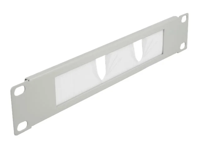 DELOCK 25,40cm Bürstenleiste 1HE grau