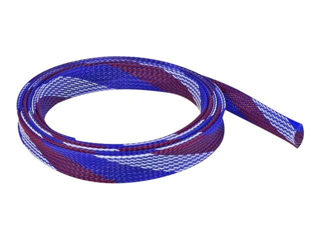 DELOCK Geflechtschlauch 2mx19mm b-r-w