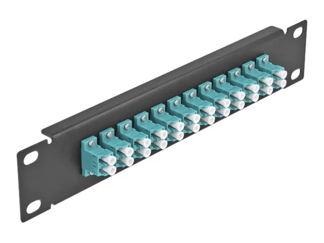 DELOCK 30,5cm LWL Patchpanel 12P LC aqua