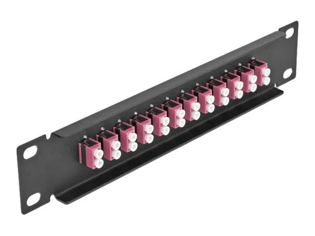 DELOCK 30,5cm LWL Patchpanel 12P LC viol