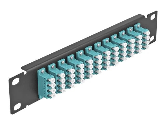 DELOCK 30,5cm LWL Patchpanel 12P LC aqua