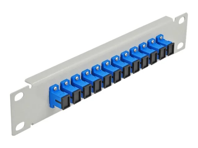 DELOCK 30,5cm LWL Patchpanel 12P SC blau