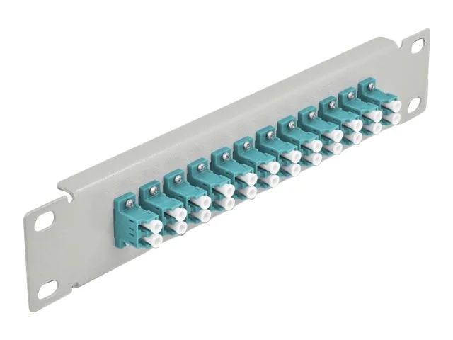 DELOCK 30,5cm LWL Patchpanel 12P LC aqua