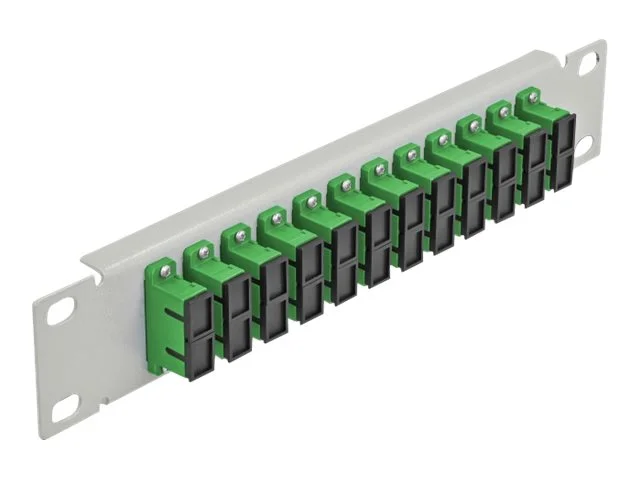 DELOCK 30,5cm LWL Patchpanel 12P SC grün