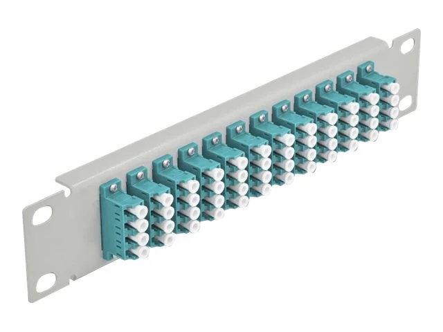 DELOCK 30,5cm LWL Patchpanel 12P LC aqua