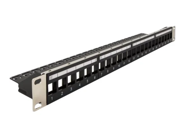 DELOCK 48,3cm Keystone Patchpanel 24P