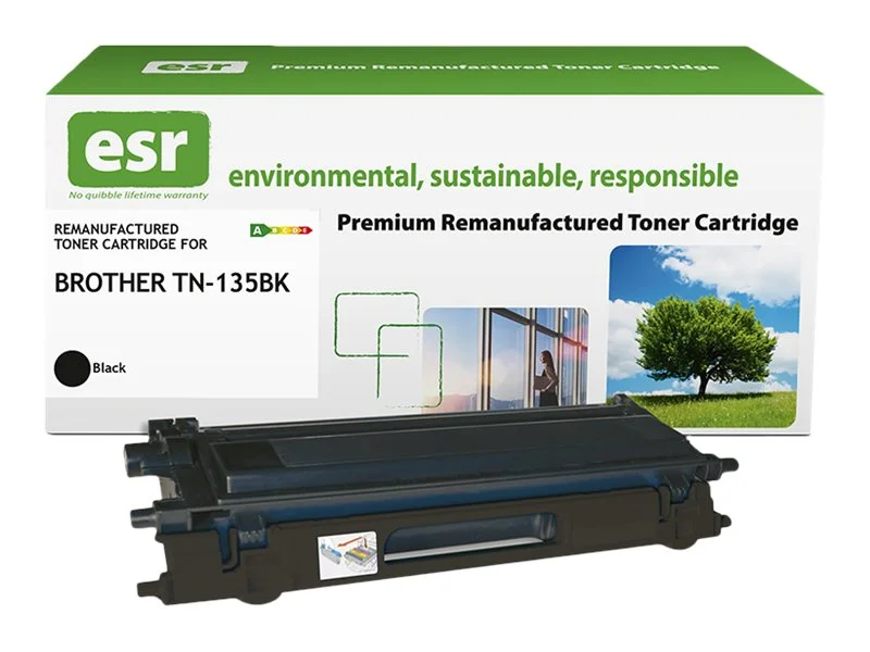 ESR cartr Brother TN-135BK blk reman 5k