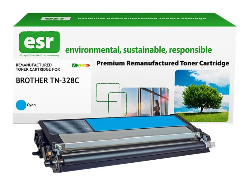 ESR cartr Brother TN-328C cyn reman 6k