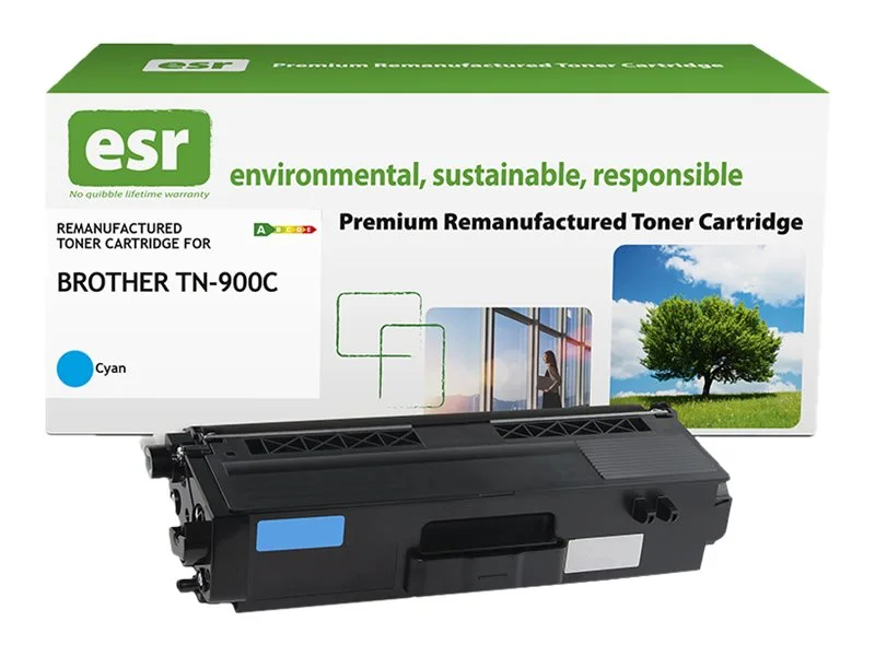 ESR cartr Brother TN-900C cyn reman 6k