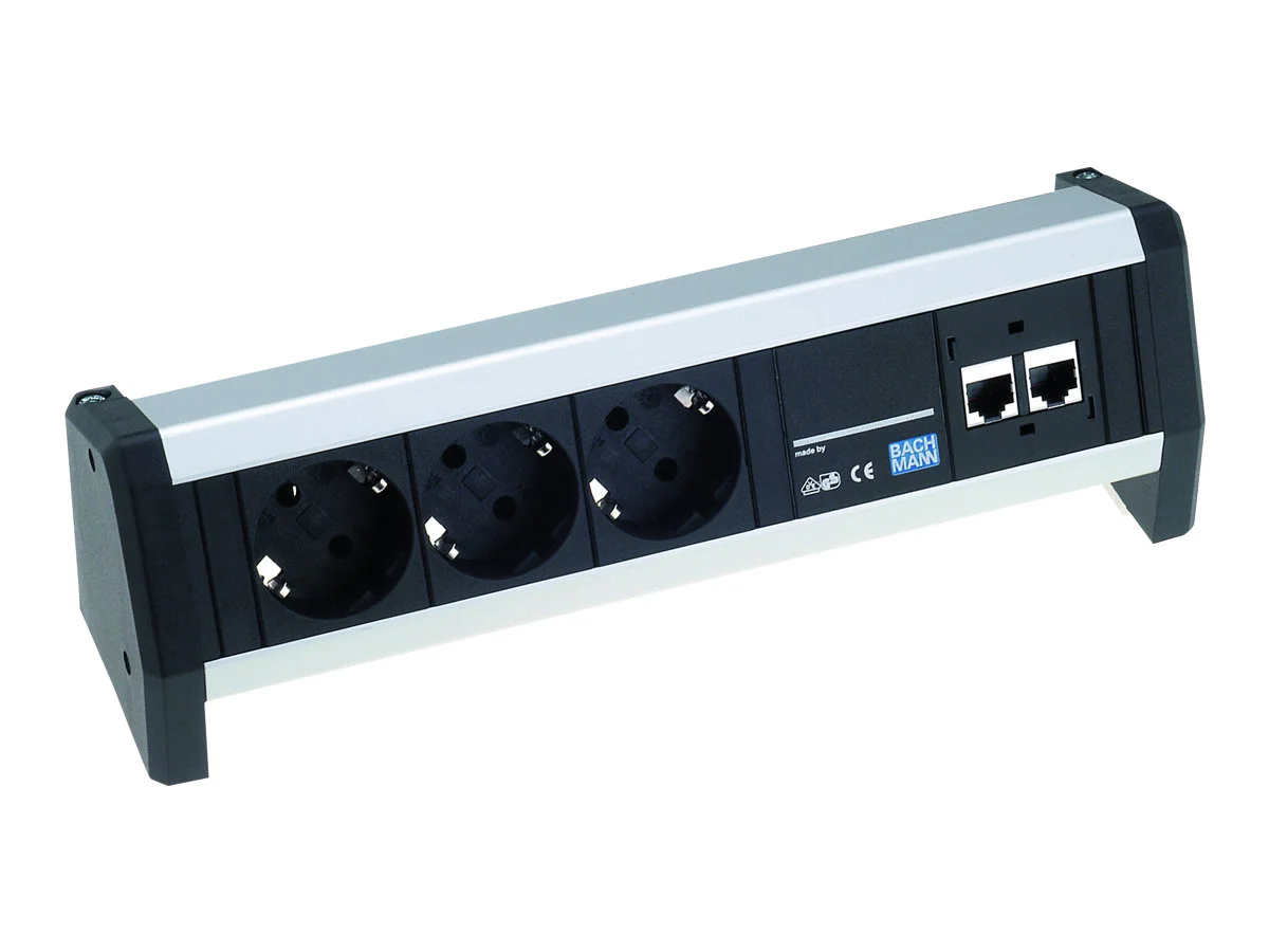 BACHMANN 4x Schutzkontakt fest verbunden