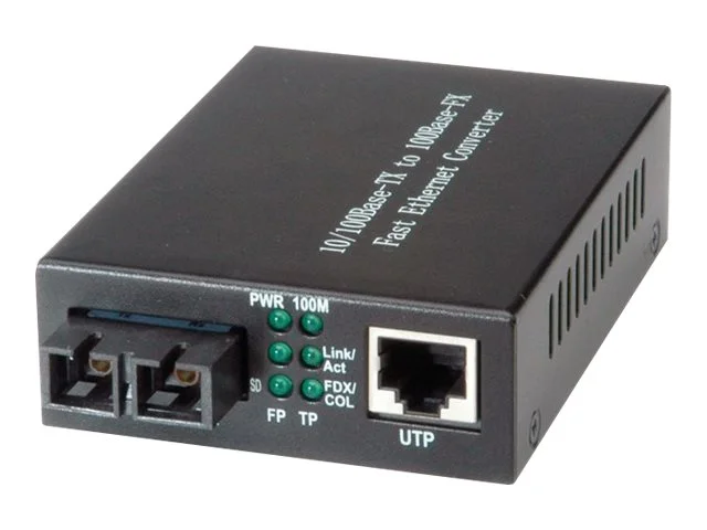 VALUE Fast Ethernet Konverter RJ-45 - SC