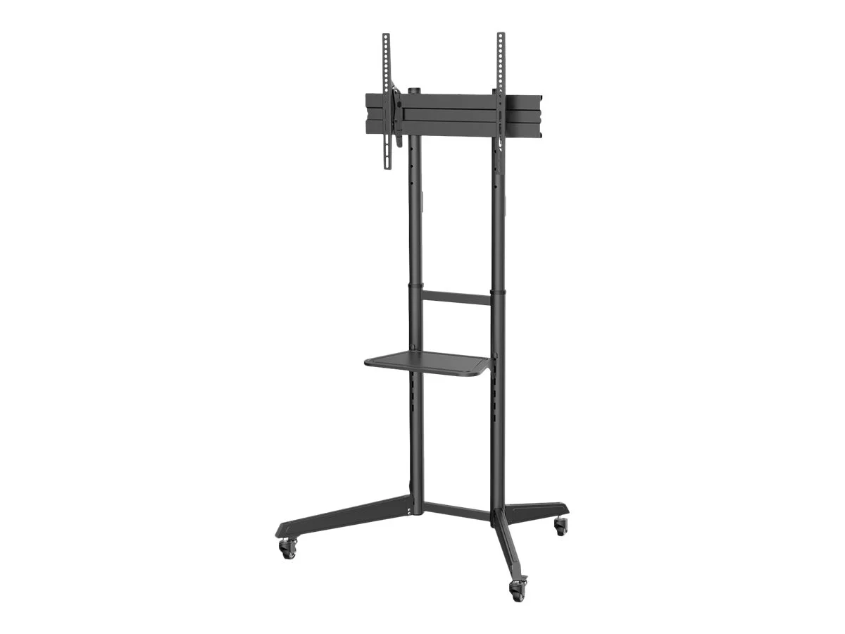 DIGITUS TV Cart with shelf 93,98cm bk