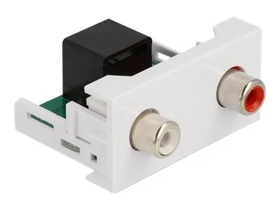 DELOCK Easy 45 Modul 2xCinch zu RJ45