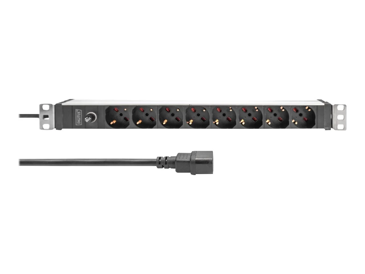DIGITUS 1U Aluminum PDU 8x Italian outl