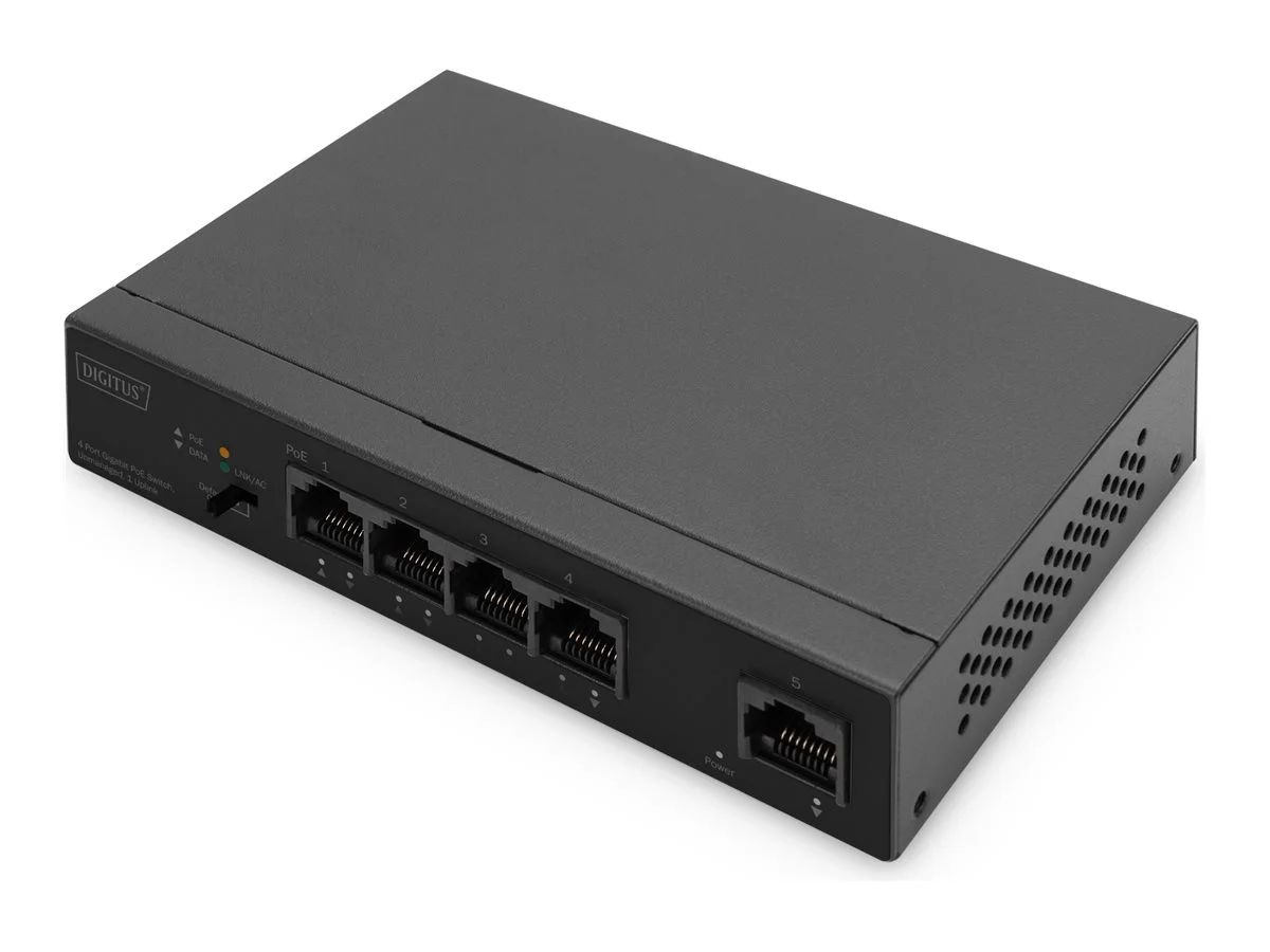 DIGITUS 4+1 Port Ethernet Unm Switch