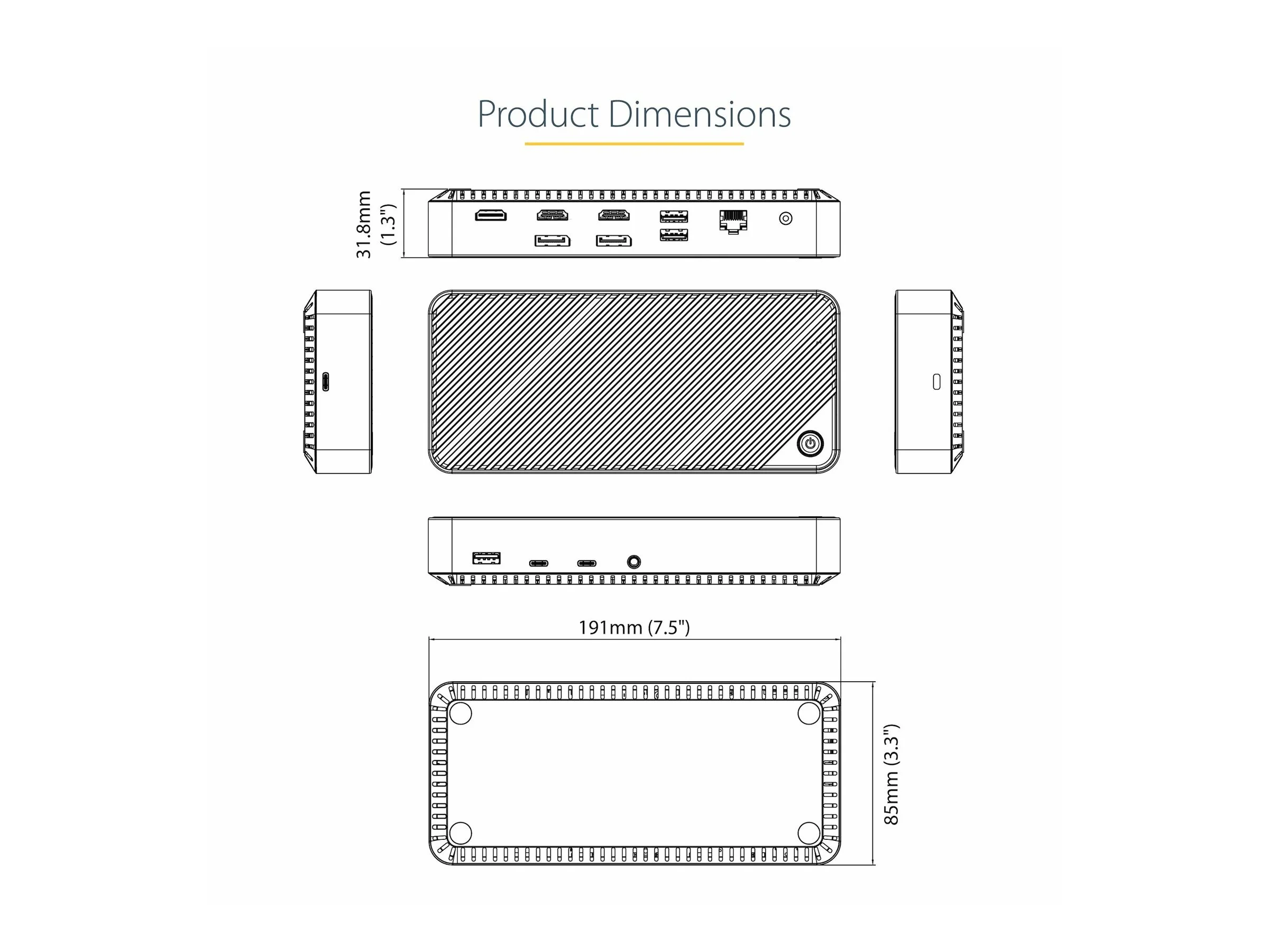 STARTECH Triple Monitor Docking Station