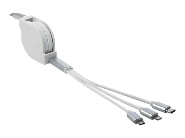 DELOCK USB Type-C 3in 1 Aufrollladekabel