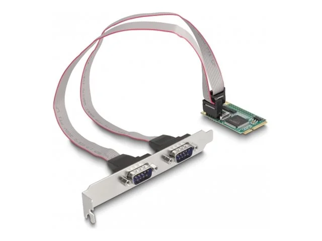 DELOCK Mini PCIe Karte zu 2 x Seriell