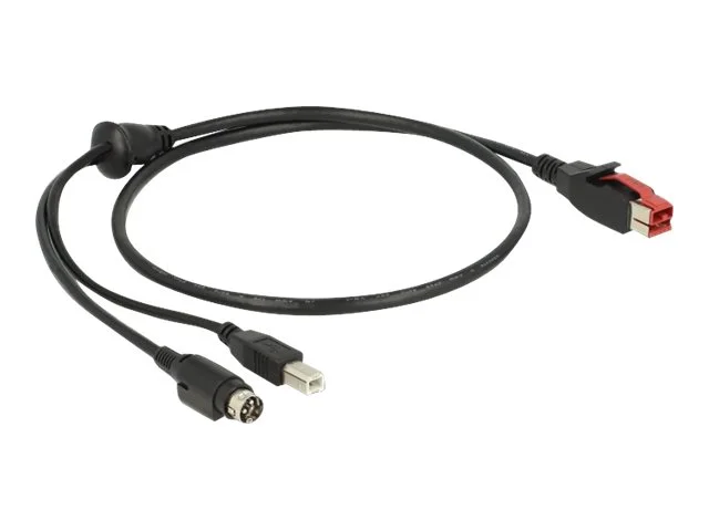 DELOCK PoweredUSB Kabel 24V>USB Typ-B 1m