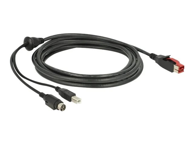 DELOCK PoweredUSB Kabel 24V>USB Typ-B 4m