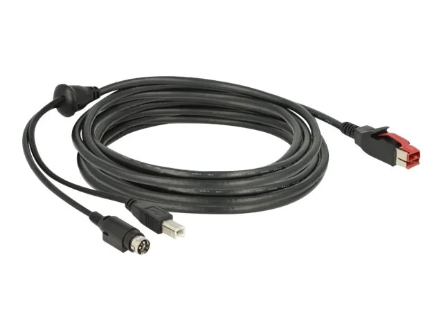 DELOCK PoweredUSB Kabel 24V>USB Typ-B 5m
