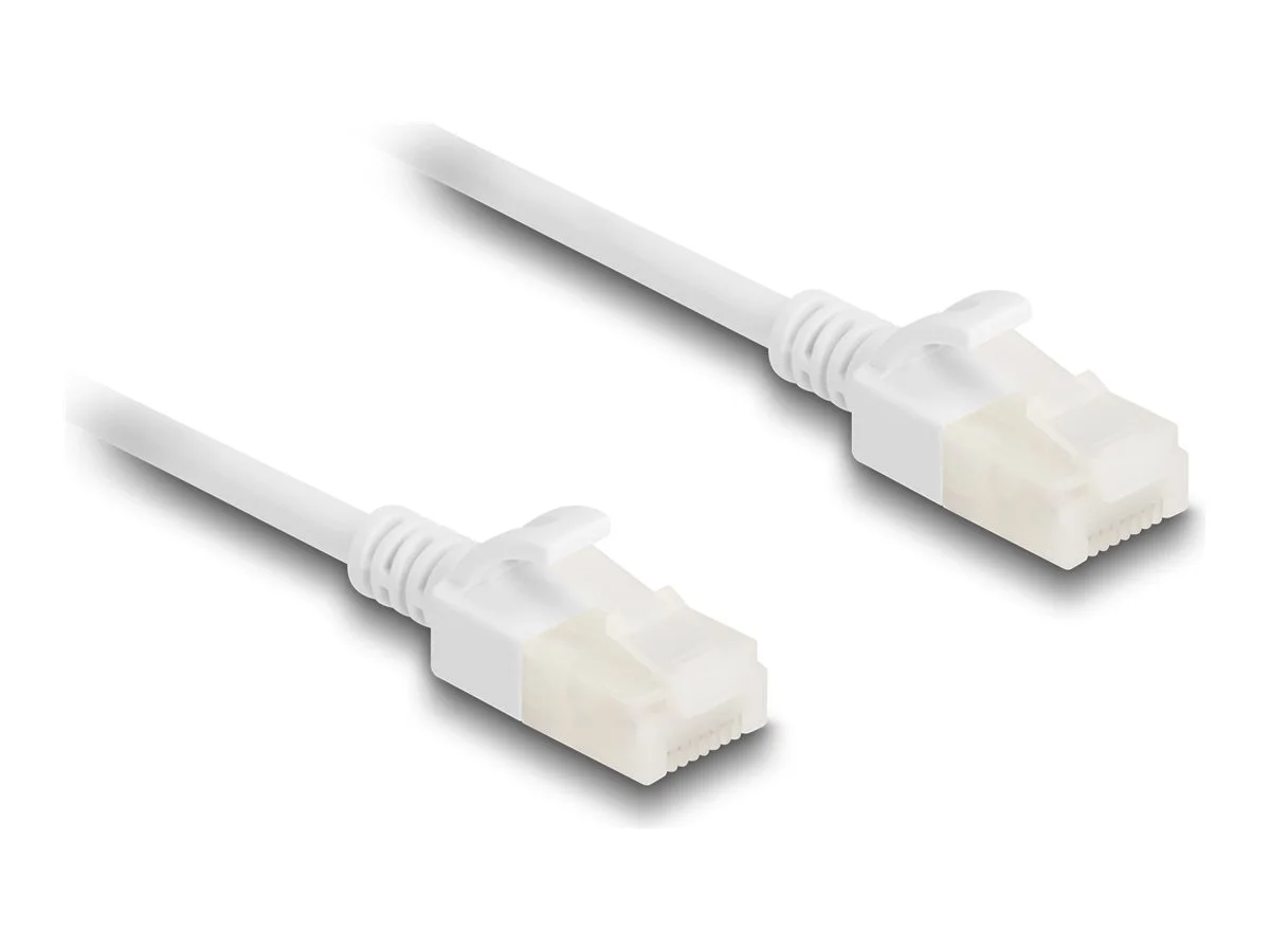 DELOCK RJ45 Netzwerkk Cat.6A 0,5 m weiss
