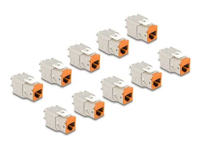 DELOCK Keystone Modul RJ45 zu LSA orange