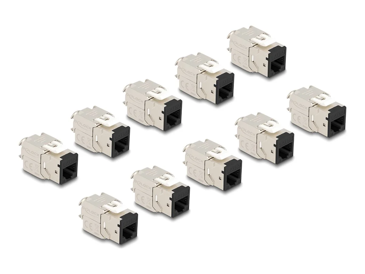 DELOCK KeystoneModul RJ45 zu LSA schwarz