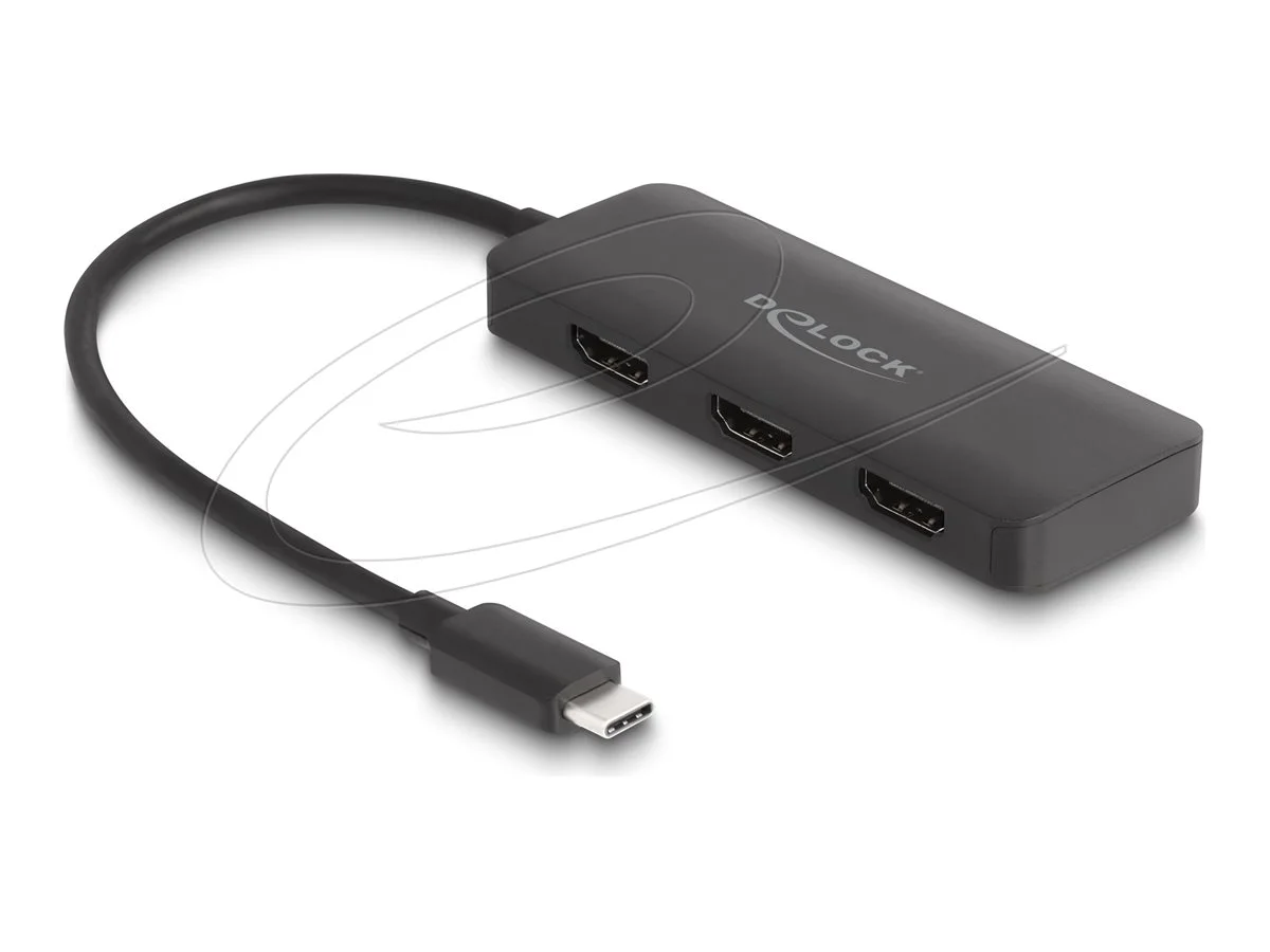 DELOCK USB Type-C Splitter zu 3 x HDMI