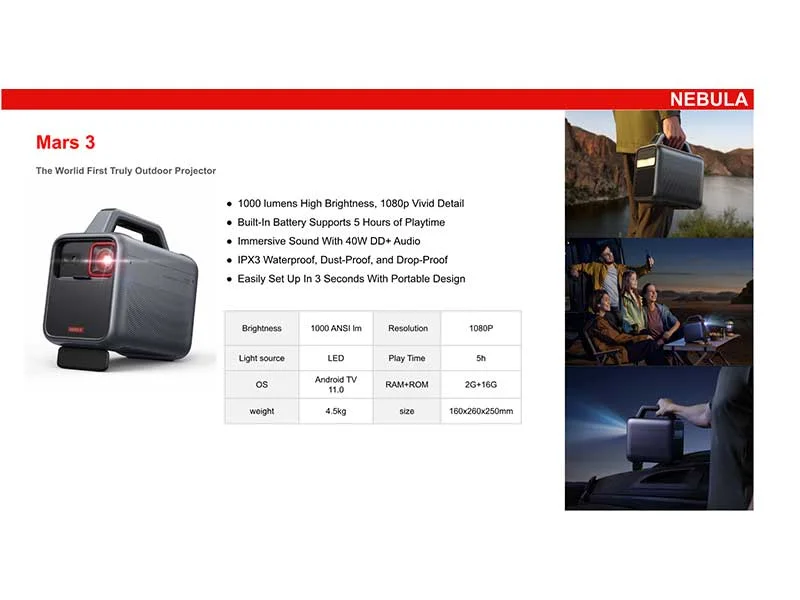 ANKER Nebula Mars 3 black