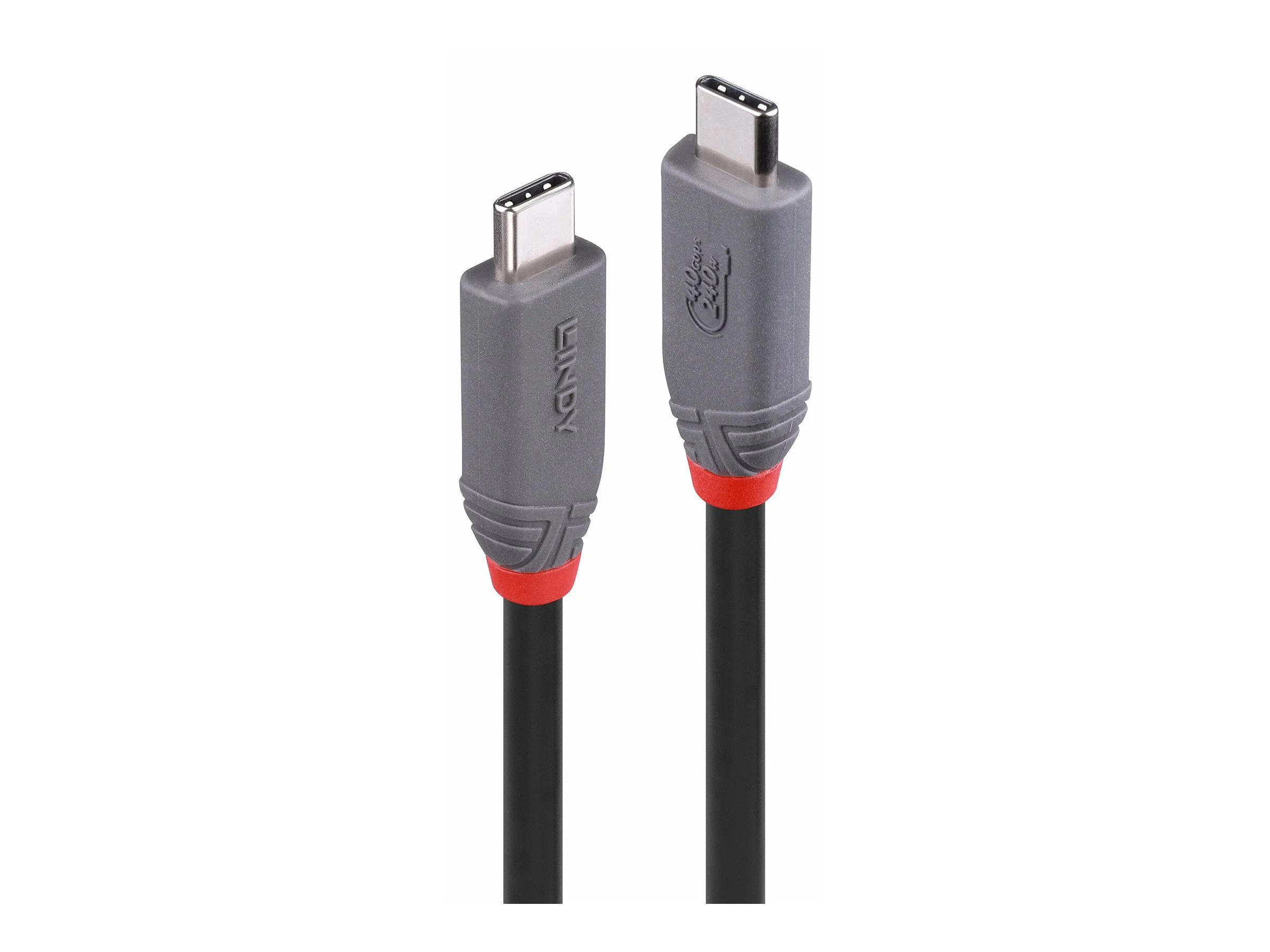 LINDY 2m USB 4 240W Type C Cable Anthra