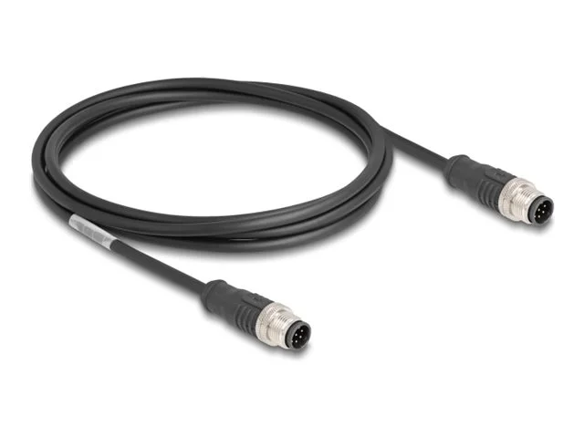 DELOCK M12 Kabel A-kodiert 8 Pin PVC 2m