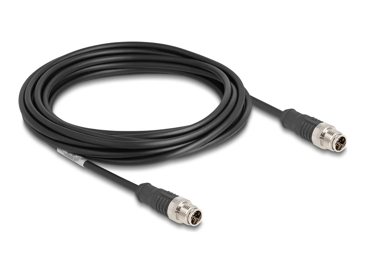 DELOCK M12 Kabel X-kodiert 8 Pin PVC 5m