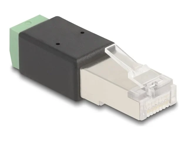 DELOCK RJ45 zu Terminalblock Adap 2 Pin