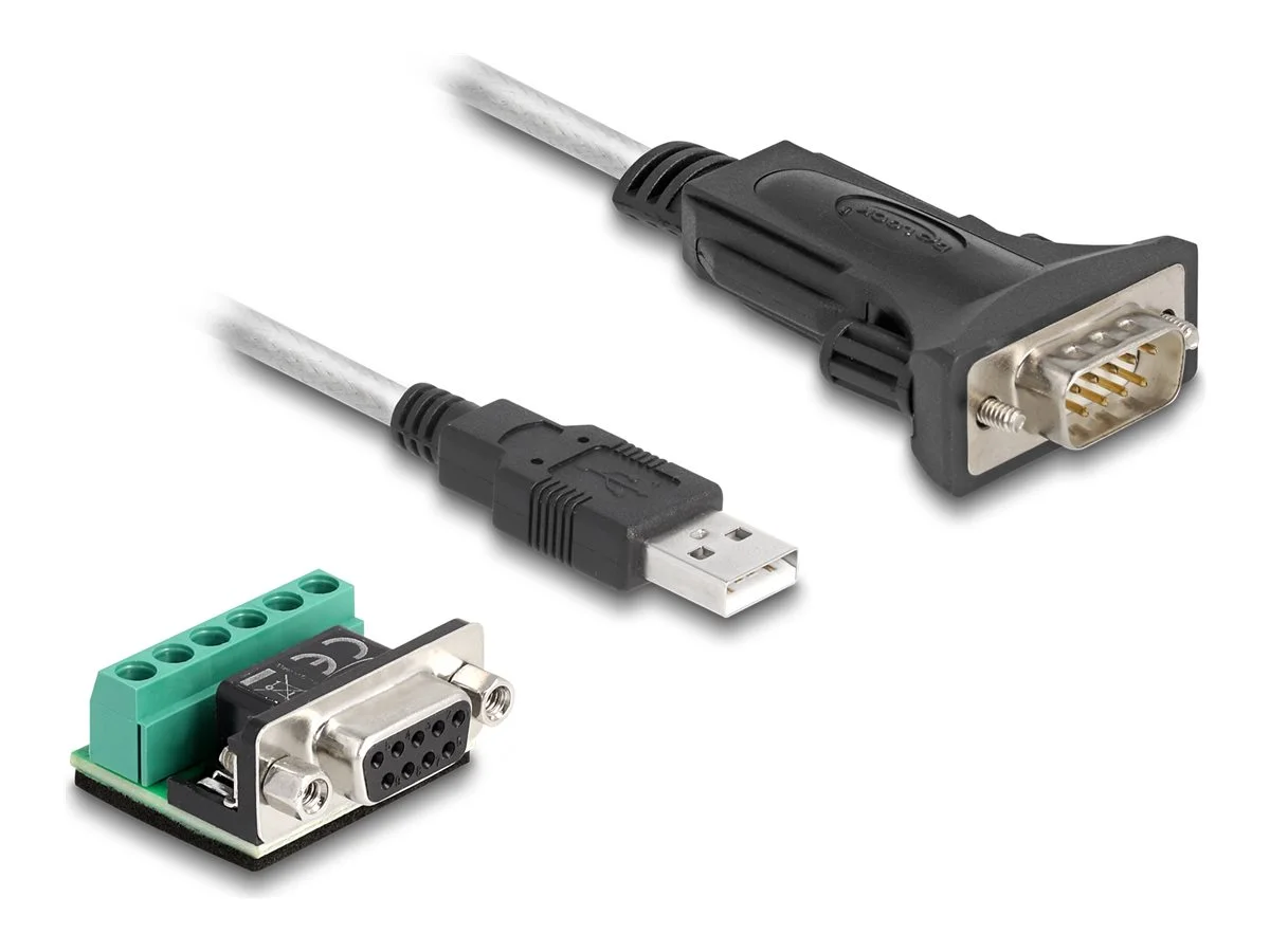 DELOCK Adapter USB 2.0 Typ-A zu 1 x Seri