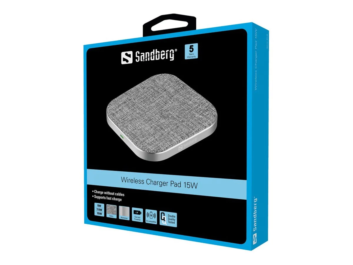 SANDBERG Wireless Charger Pad 15W