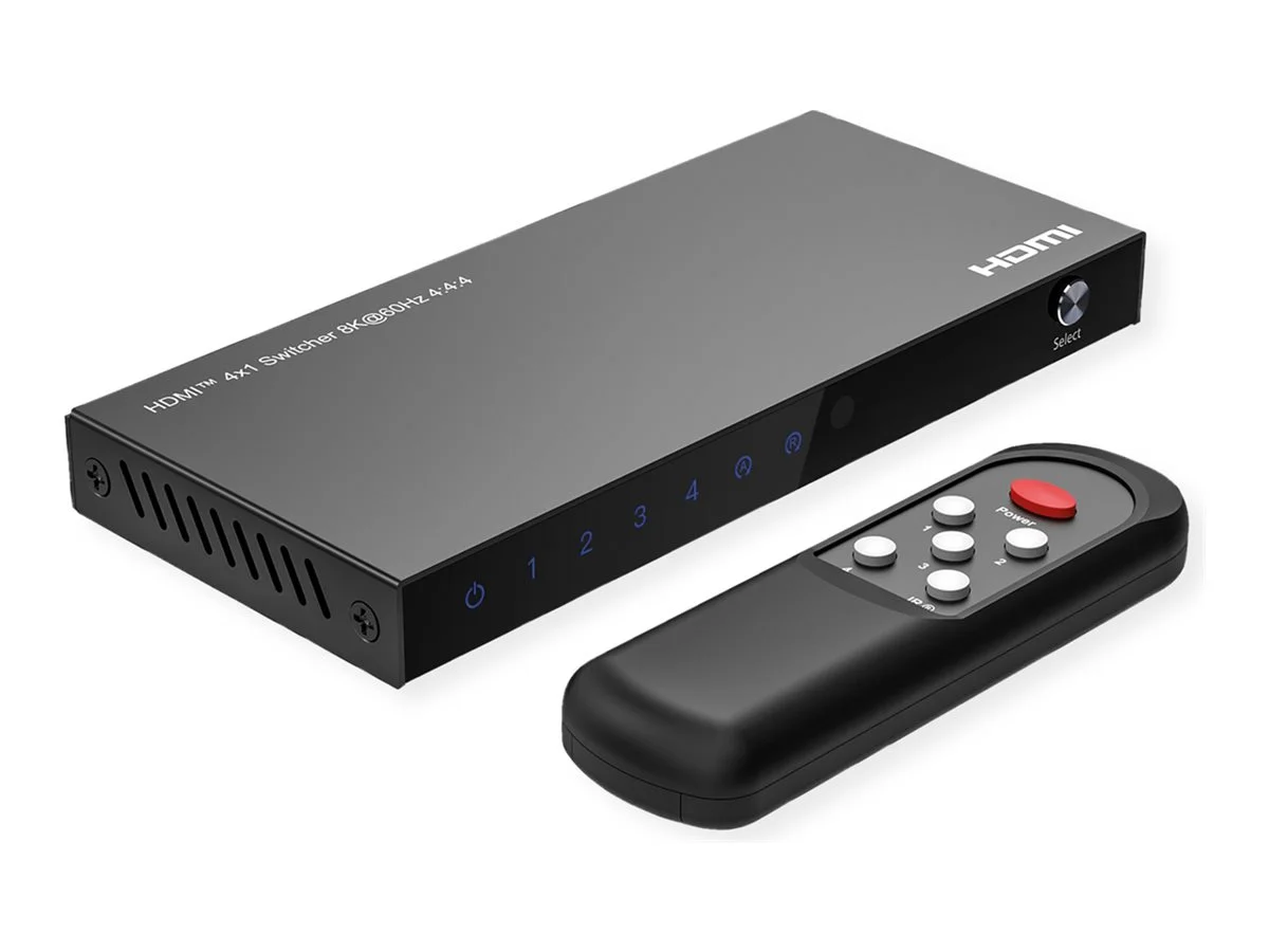 ROLINE 8K HDMI Switch 4-fach mit IR